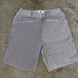 Women’s Striped Blue and White Shorts